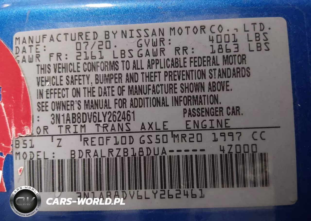 2020 Nissan Sentra Sr Xtronic Cvt VIN:3N1AB8DV6LY262461 - 9