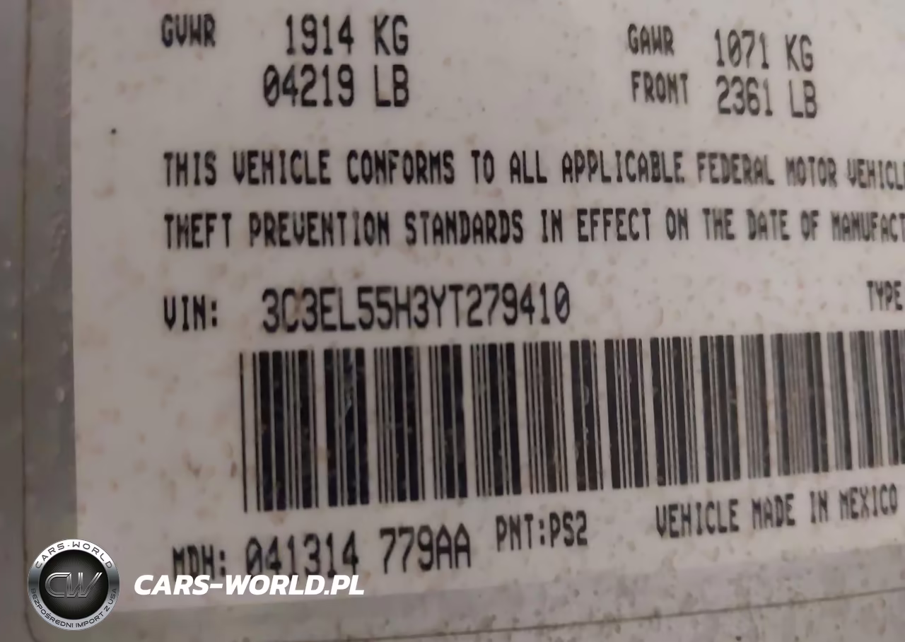 2000 Chrysler Sebring Jxi VIN:3C3EL55H3YT279410 - 9