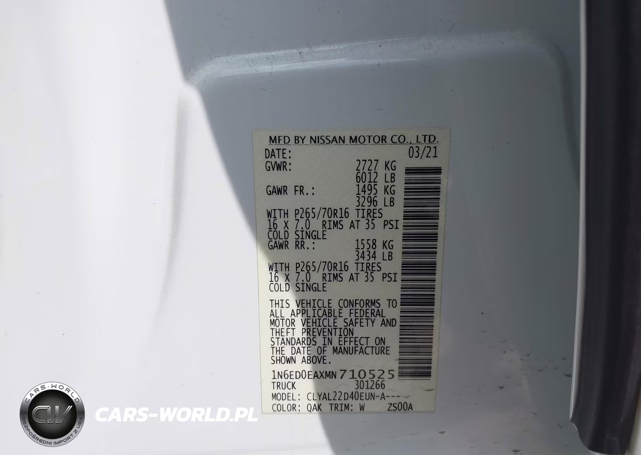 2021 Nissan Frontier Sv 4X2 VIN:1N6ED0EAXMN710525 - 9