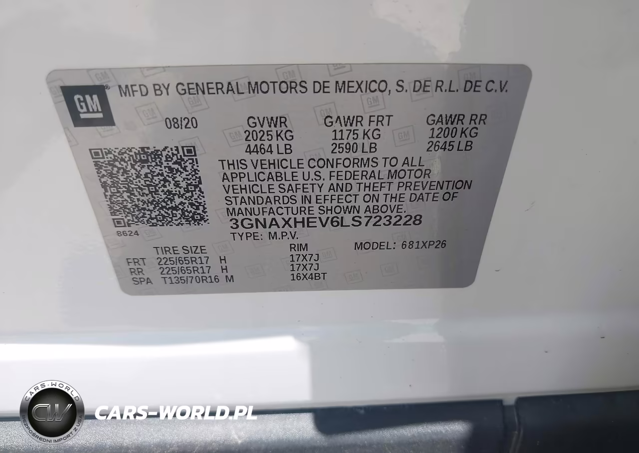 2020 Chevrolet Equinox Fwd Ls VIN:3GNAXHEV6LS723228 - 9
