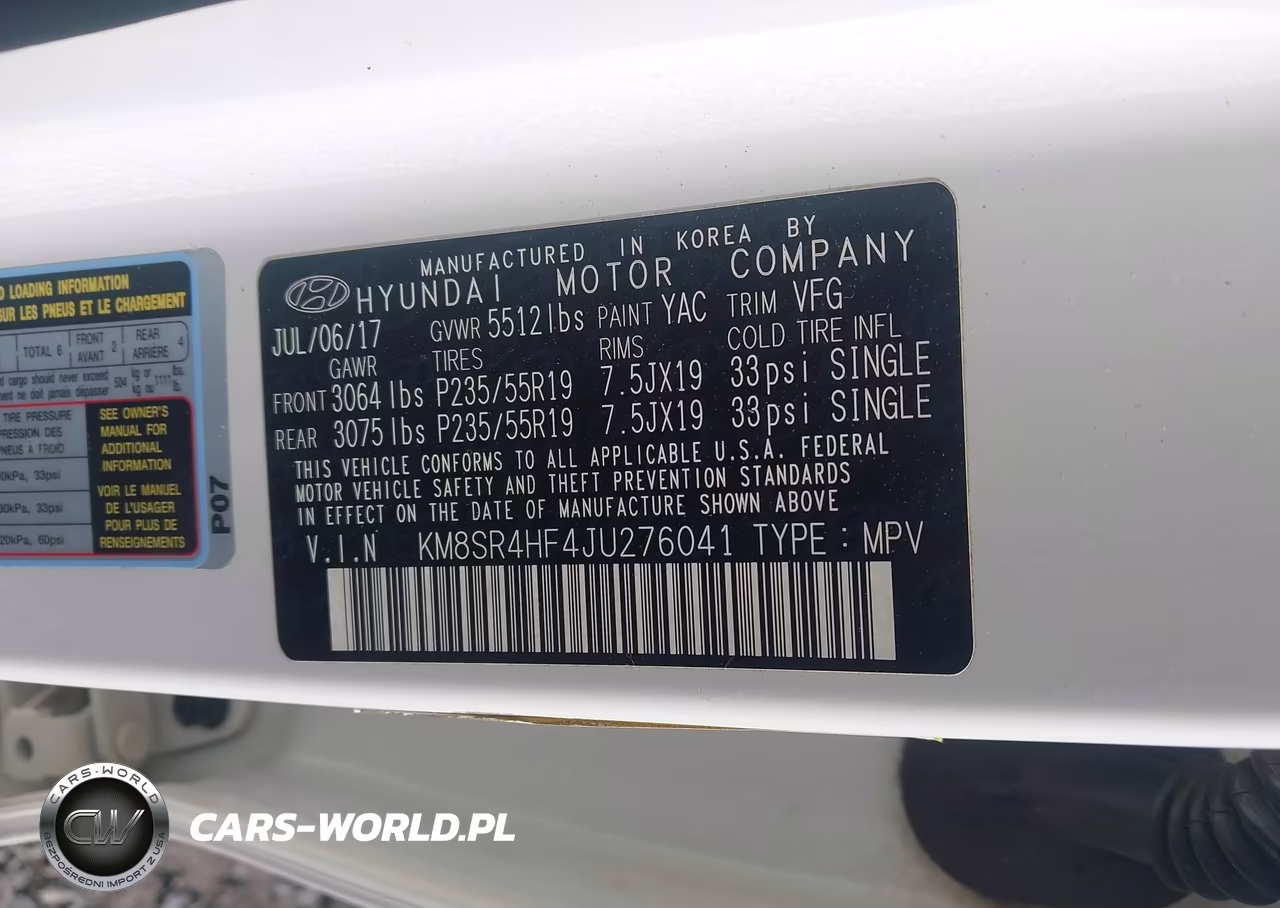 2018 Hyundai Santa Fe Limited Ultimate VIN:KM8SR4HF4JU276041 - 9