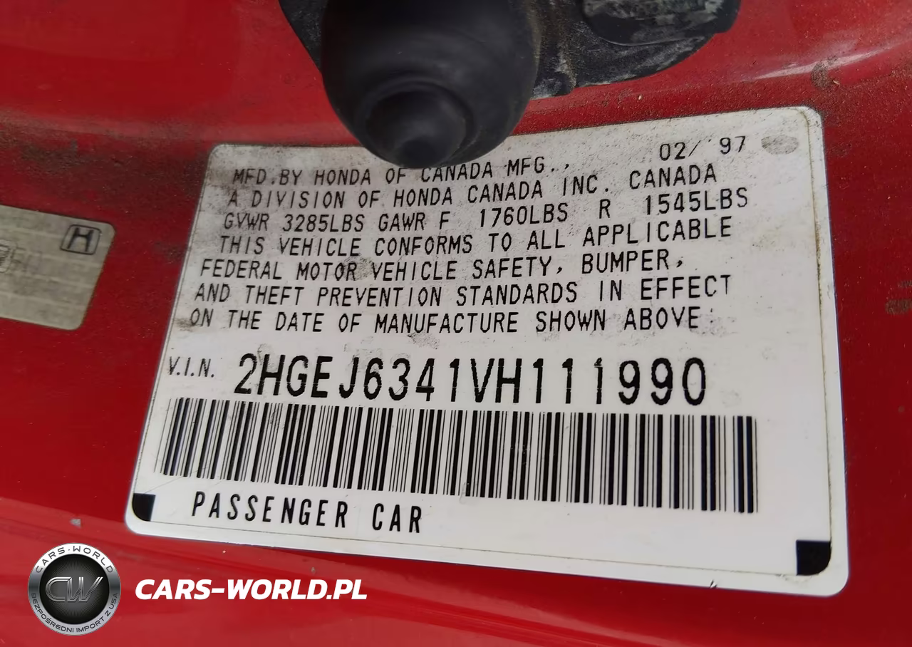 1997 Honda Civic Dx VIN:2HGEJ6341VH111990 - 9