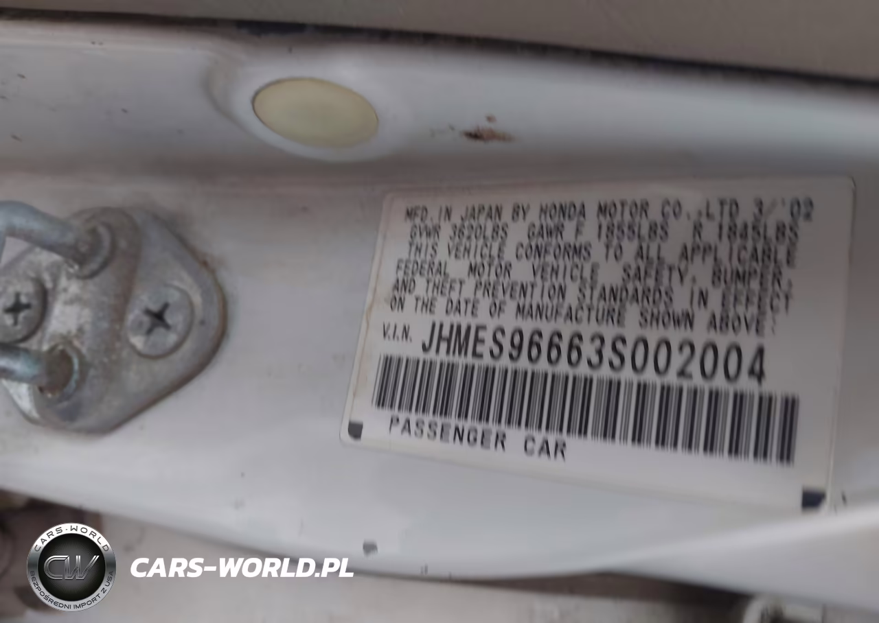 2003 Honda Civic Hybrid VIN:JHMES96663S002004 - 9