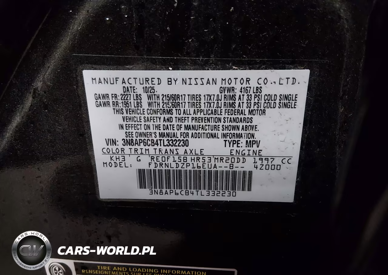 2026 Nissan Kicks Sv VIN:3N8AP6CB4TL332230 - 9