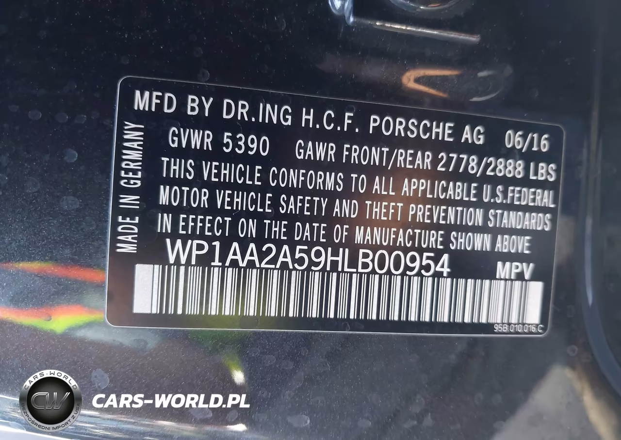 2017 Porsche Macan VIN:WP1AA2A59HLB00954 - 9