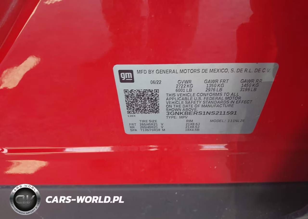 2022 Chevrolet Blazer Fwd Rs VIN:3GNKBERS1NS211591 - 9