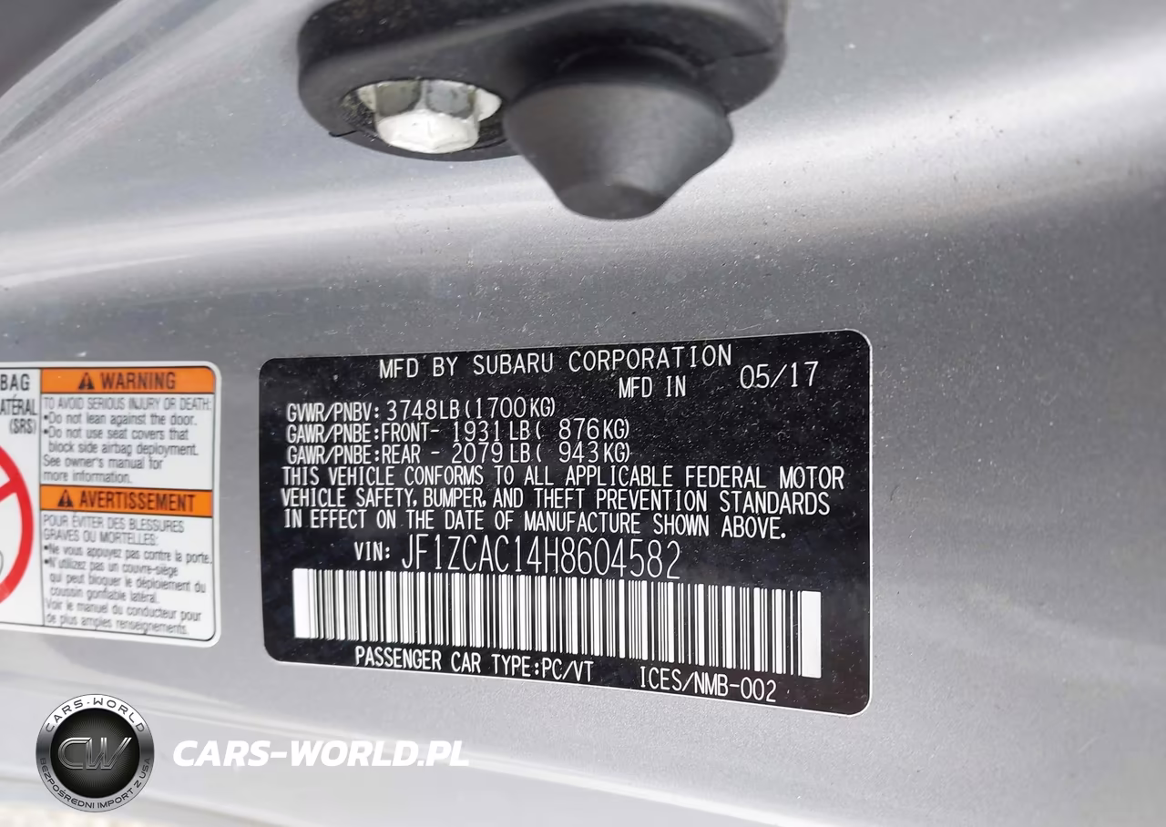 2017 Subaru Brz Limited VIN:JF1ZCAC14H8604582 - 9