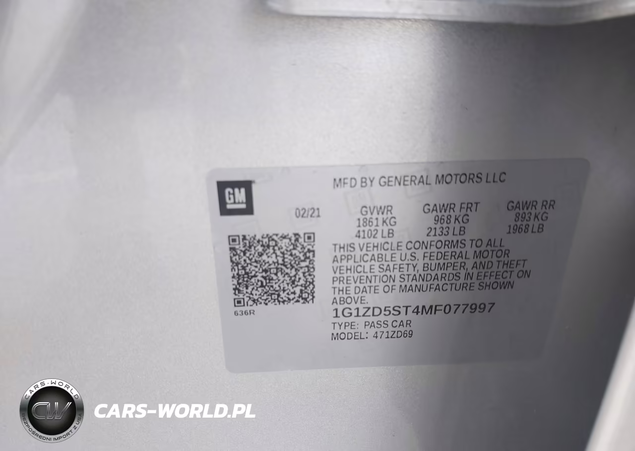 2021 Chevrolet Malibu Fwd Lt VIN:1G1ZD5ST4MF077997 - 9