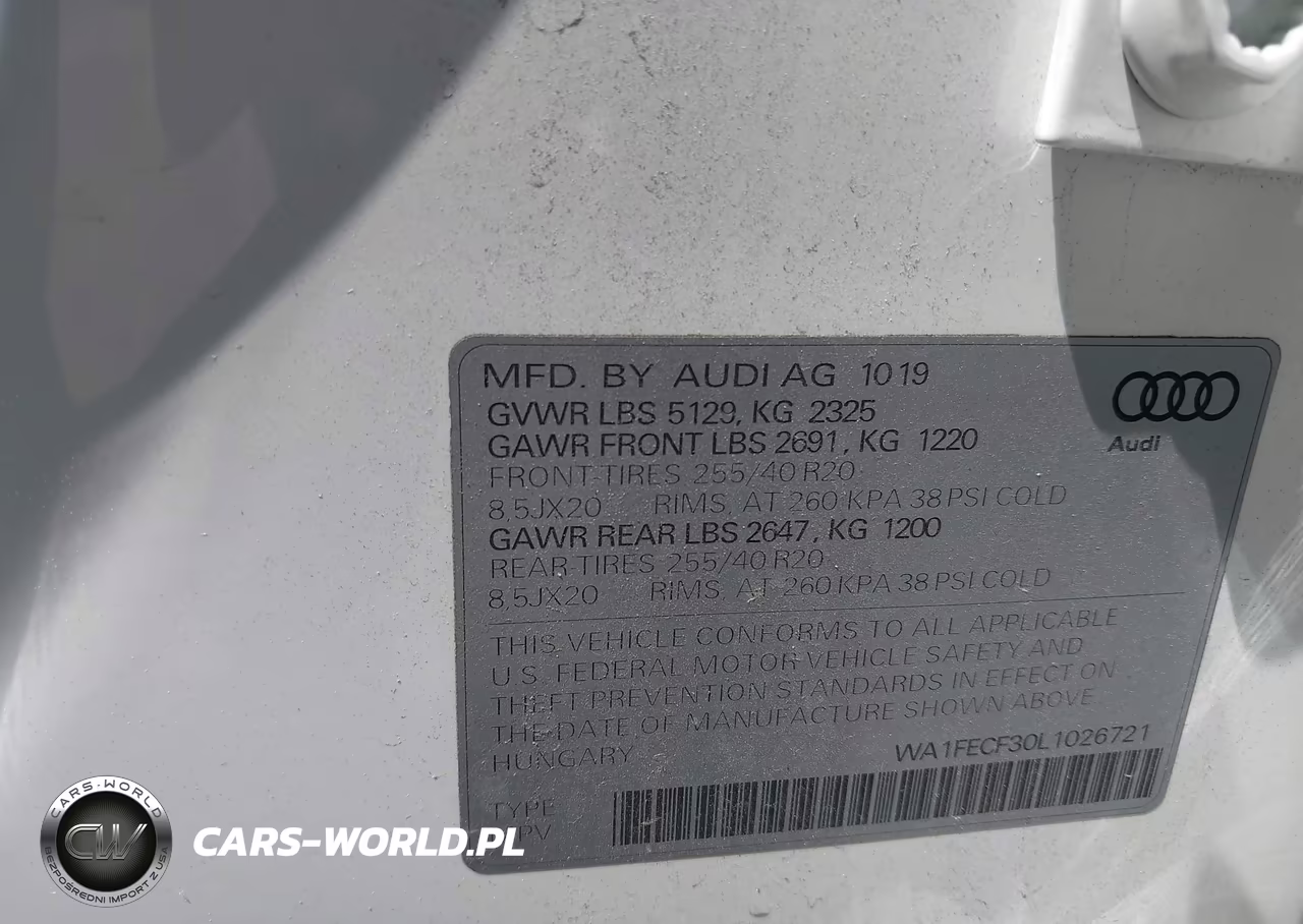 2020 Audi Q3 Prestige 45 Tfsi S Line Quattro Tiptronic VIN:WA1FECF30L1026721 - 9