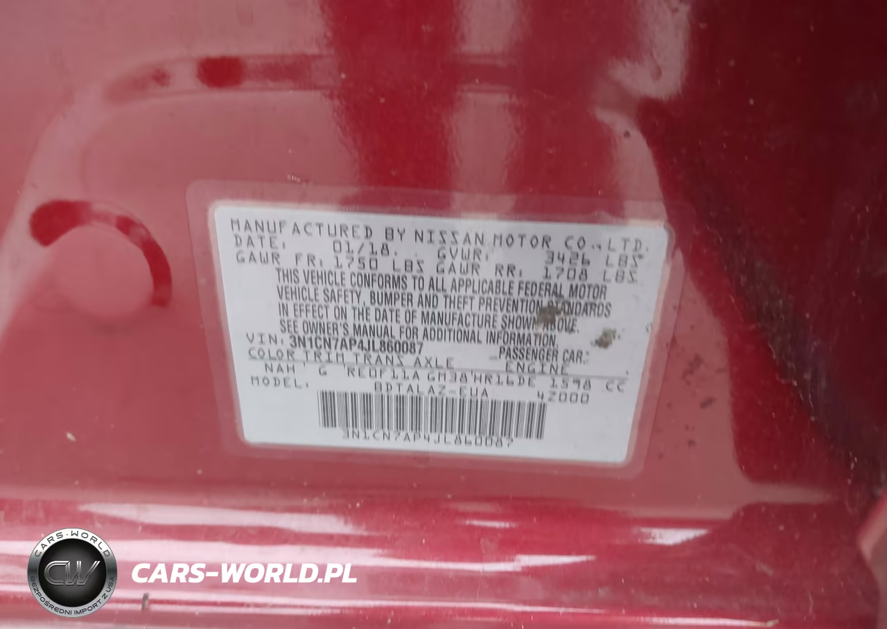 2018 Nissan Versa 1.6 S+ VIN:3N1CN7AP4JL860087 - 9