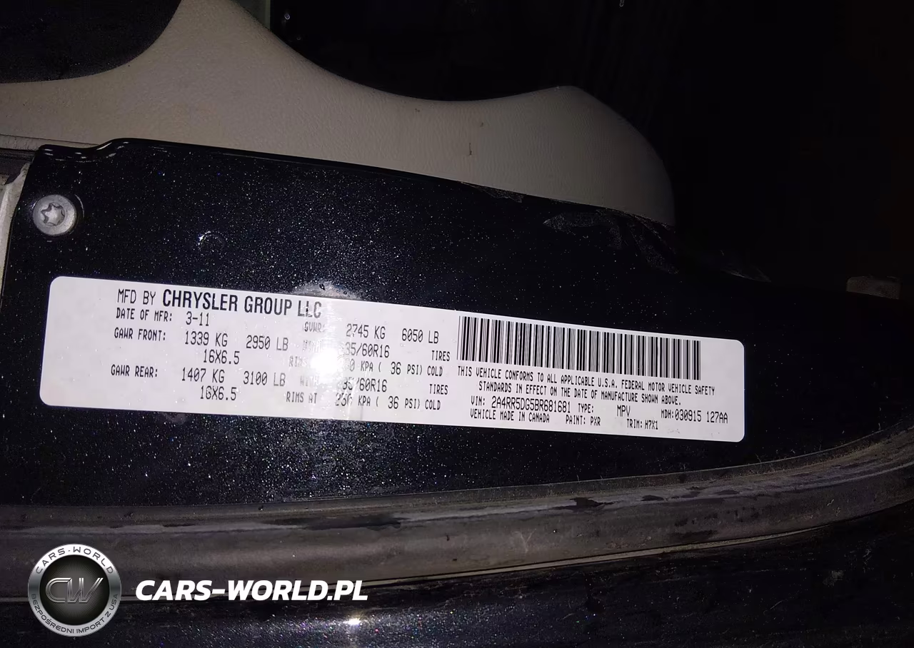 2011 Chrysler Town & Country Touring VIN:2A4RR5DG5BR681681 - 9