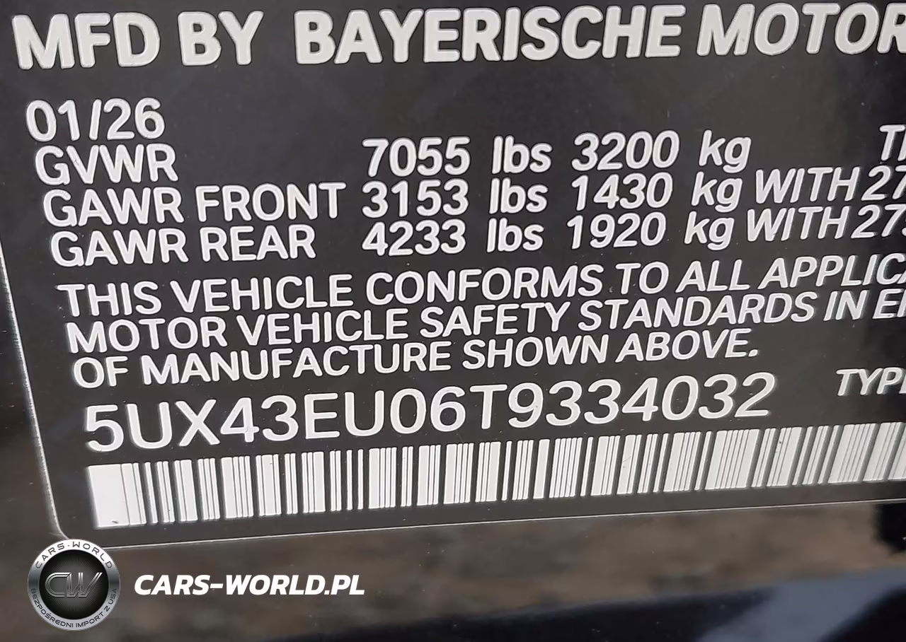 2026 BMW X5 Phev xDrive50E VIN:5UX43EU06T9334032 - 9