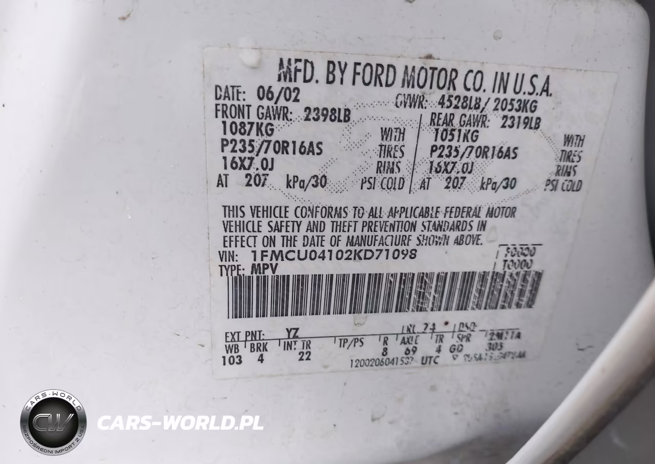 2002 Ford Escape Xlt VIN:1FMCU04102KD71098 - 9