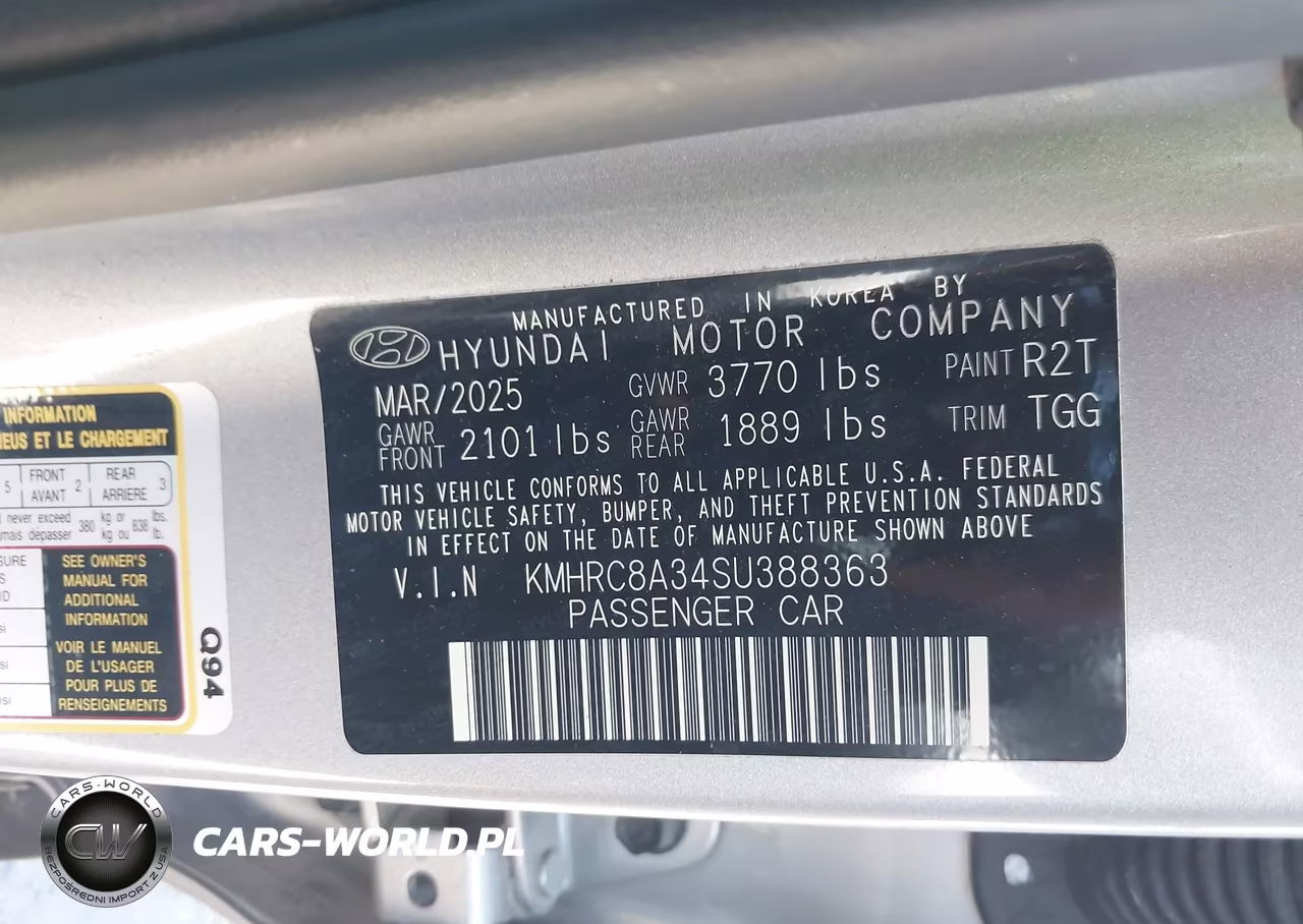 2025 Hyundai Venue Sel VIN:KMHRC8A34SU388363 - 9