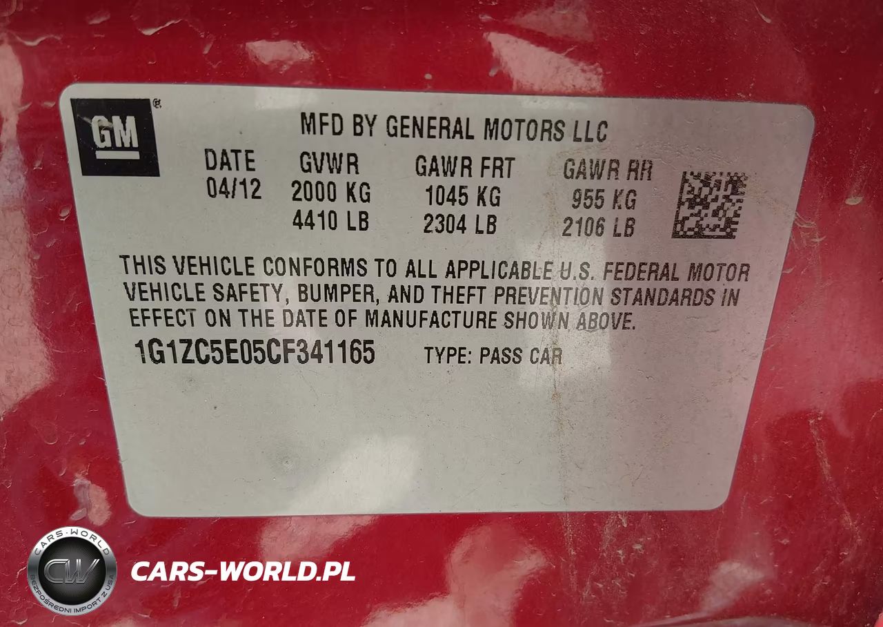 2012 Chevrolet Malibu 1Lt VIN:1G1ZC5E05CF341165 - 9