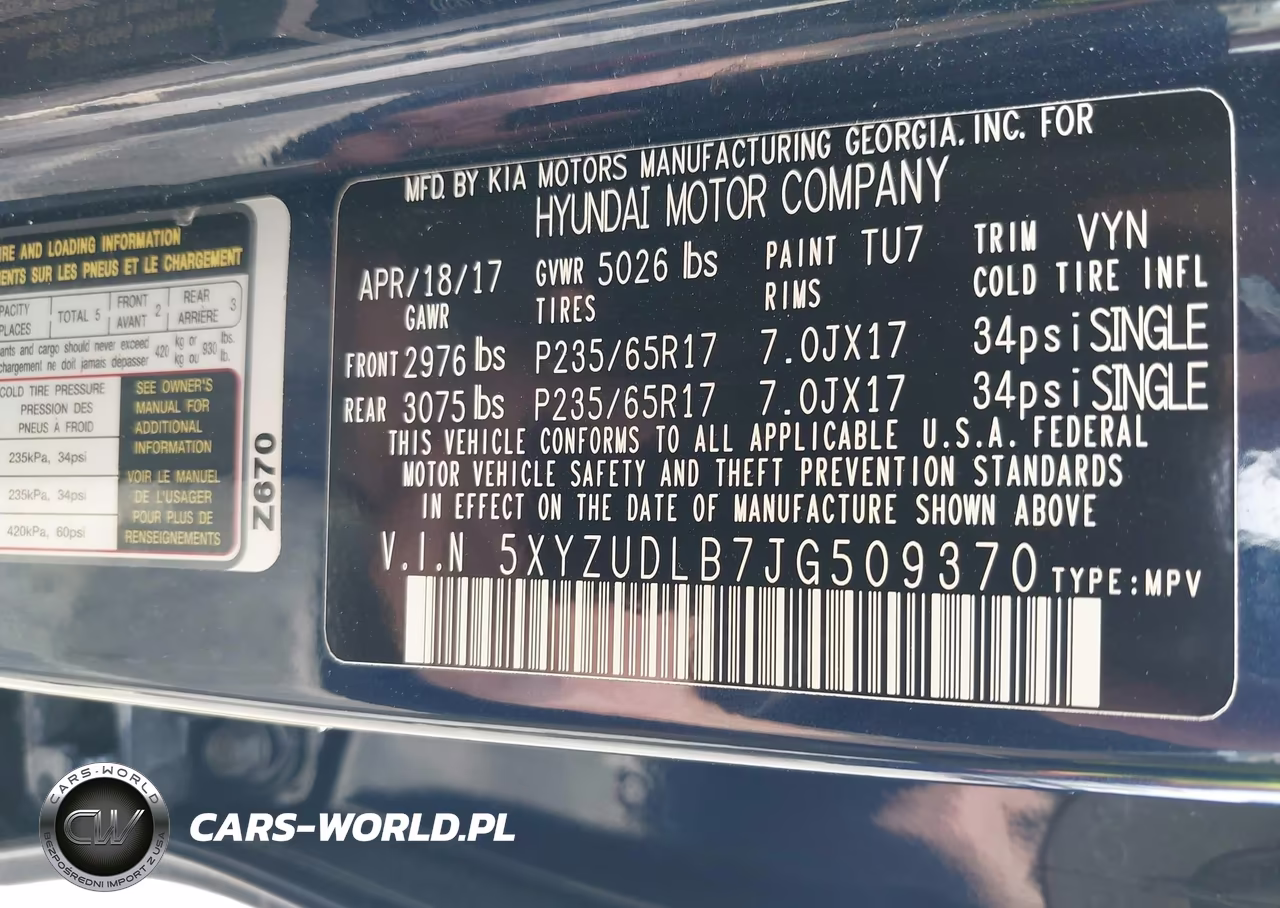 2018 Hyundai Santa Fe Sport 2.4L VIN:5XYZUDLB7JG509370 - 9