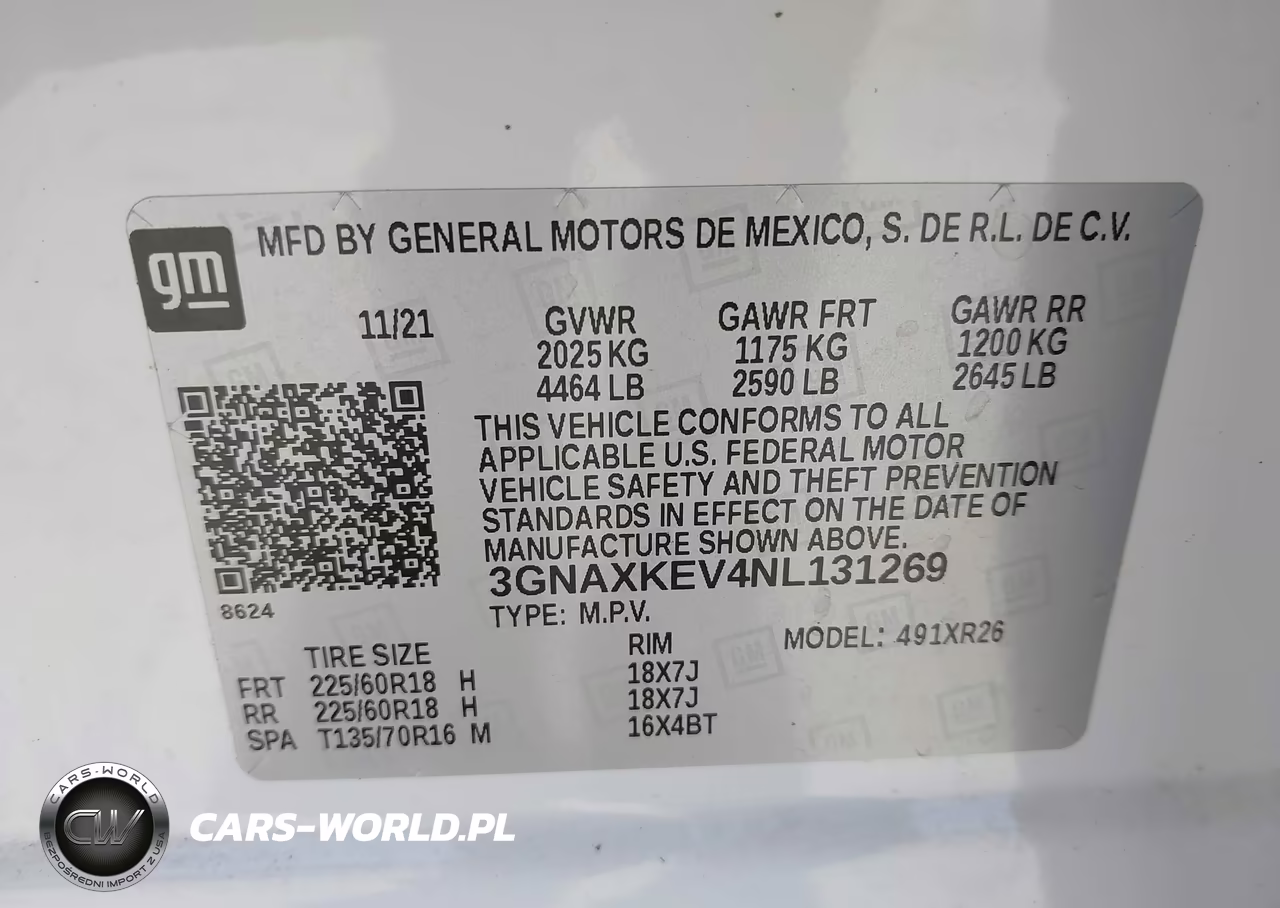 2022 Chevrolet Equinox Fwd Lt VIN:3GNAXKEV4NL131269 - 9