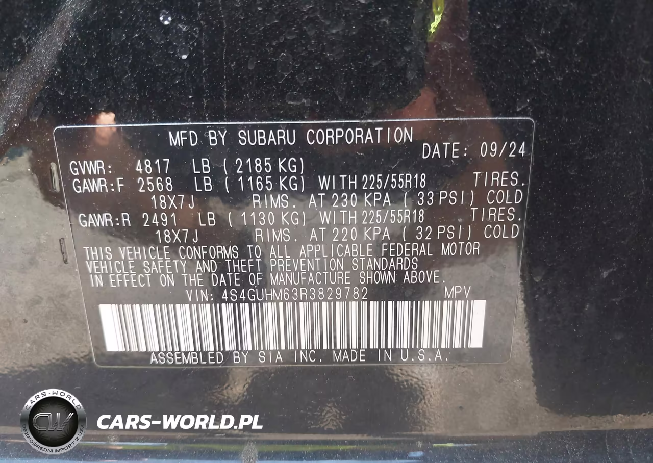2024 Subaru Crosstrek Limited VIN:4S4GUHM63R3829782 - 9