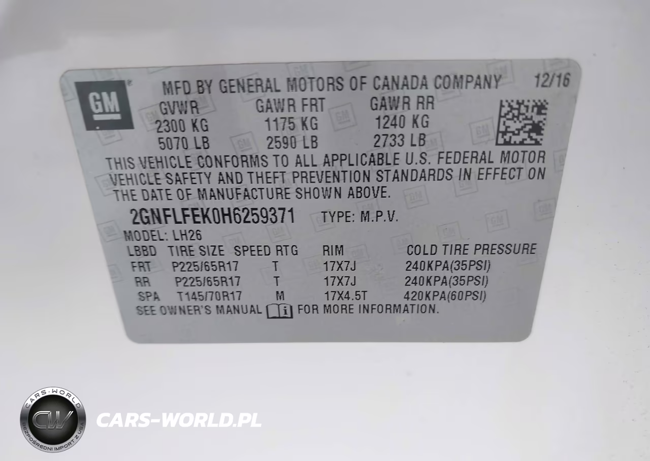 2017 Chevrolet Equinox Lt VIN:2GNFLFEK0H6259371 - 9