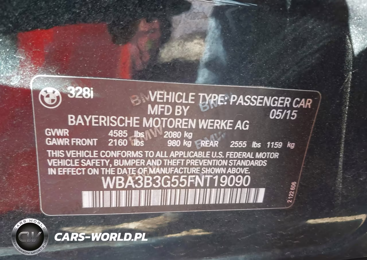 2015 BMW 328I xDrive VIN:WBA3B3G55FNT19090 - 9