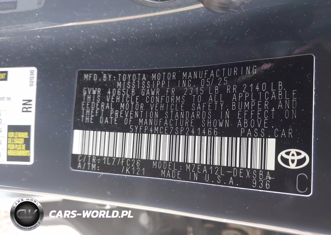 2025 Toyota Corolla Se VIN:5YFP4MCE7SP241466 - 9
