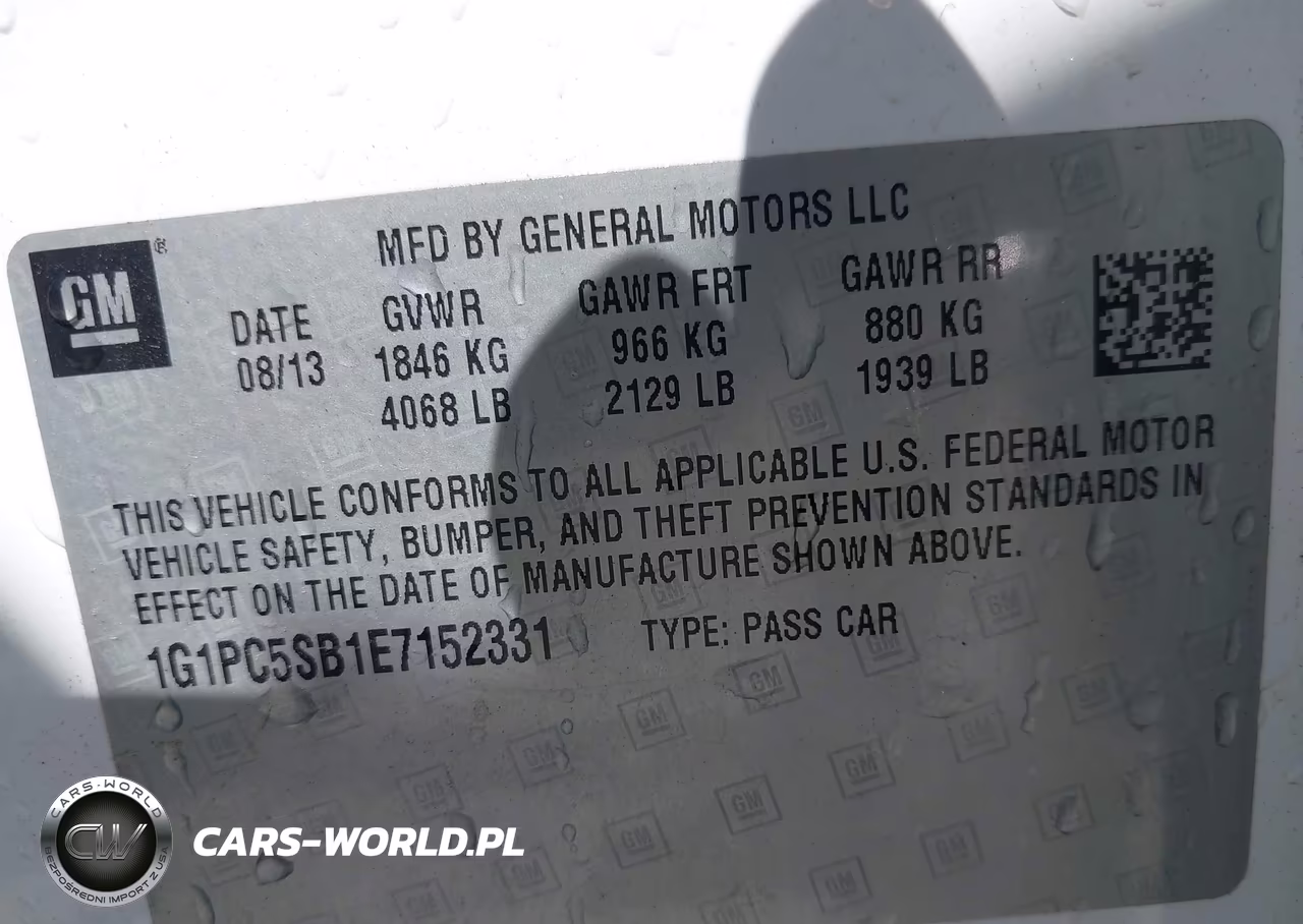 2014 Chevrolet Cruze 1Lt Auto VIN:1G1PC5SB1E7152331 - 9