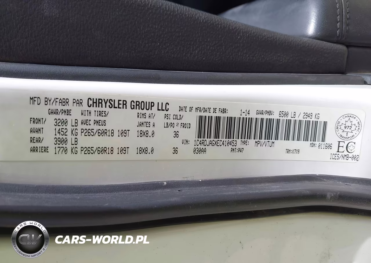 2014 Dodge Durango Sxt VIN:1C4RDJAGXEC410453 - 9