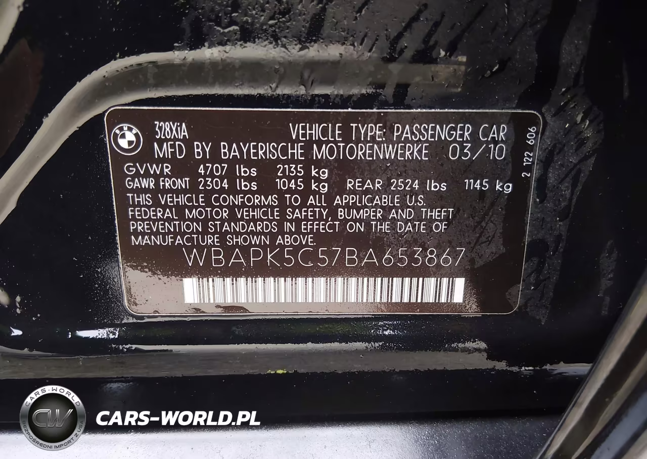 2011 BMW 328I xDrive VIN:WBAPK5C57BA653867 - 9