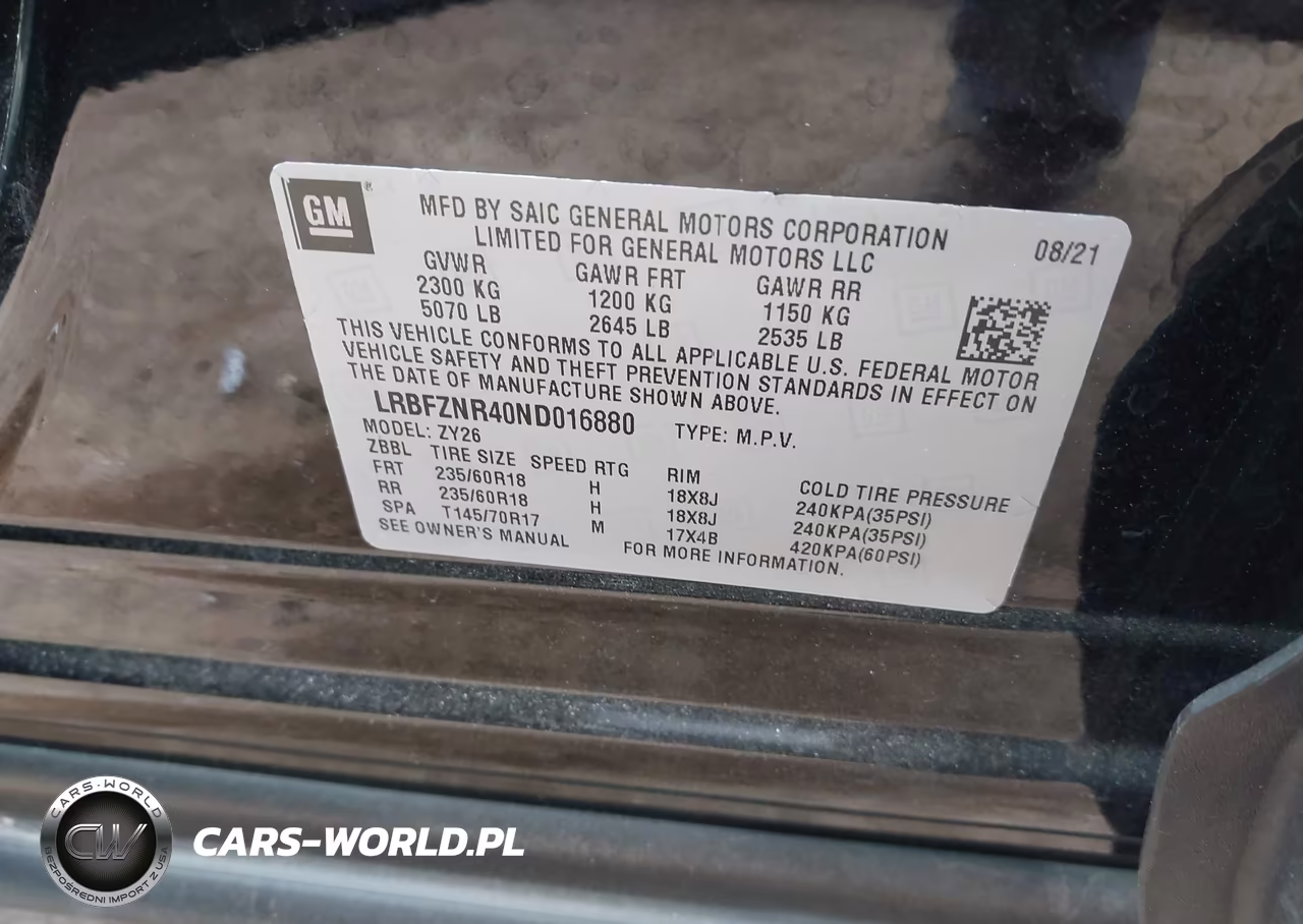 2022 Buick Envision Fwd Essence VIN:LRBFZNR40ND016880 - 9