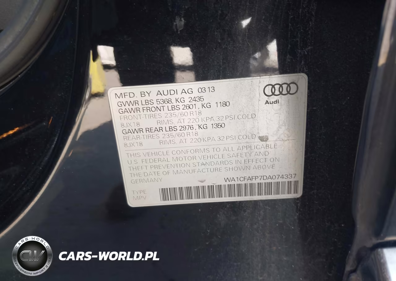 2013 Audi Q5 2.0T Premium VIN:WA1CFAFP7DA074337 - 9
