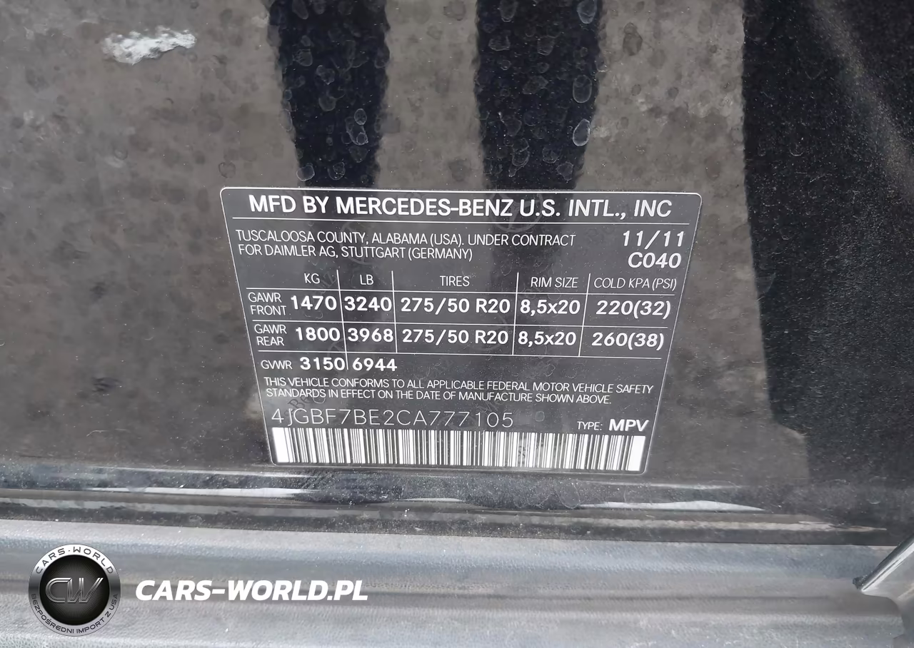 2012 Mercedes-Benz Gl 450 4Matic VIN:4JGBF7BE2CA777105 - 9