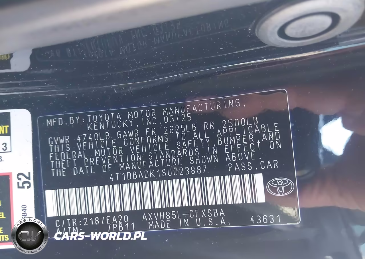 2025 Toyota Camry Se VIN:4T1DBADK1SU023887 - 9