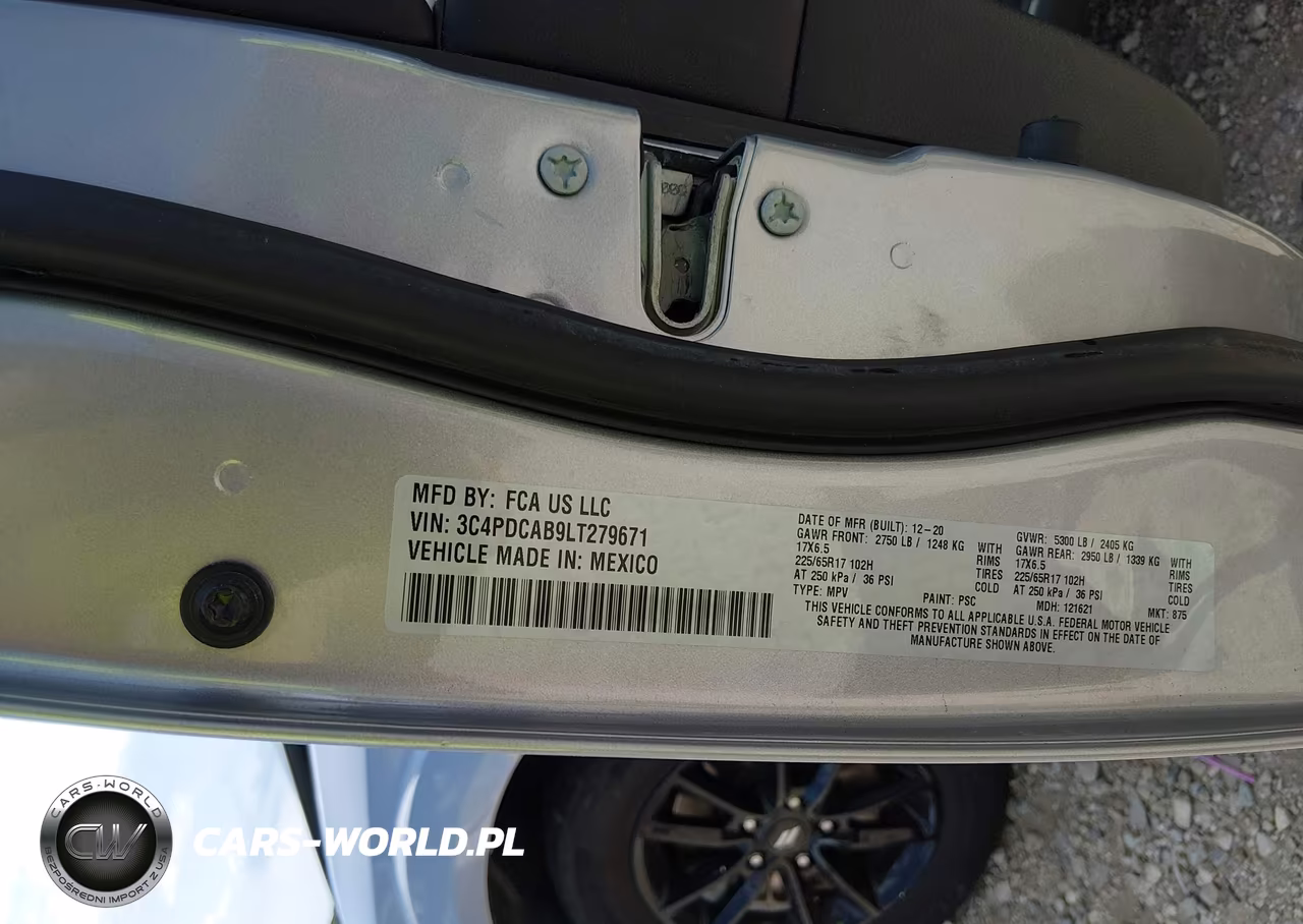 2020 Dodge Journey Se Value VIN:3C4PDCAB9LT279671 - 9