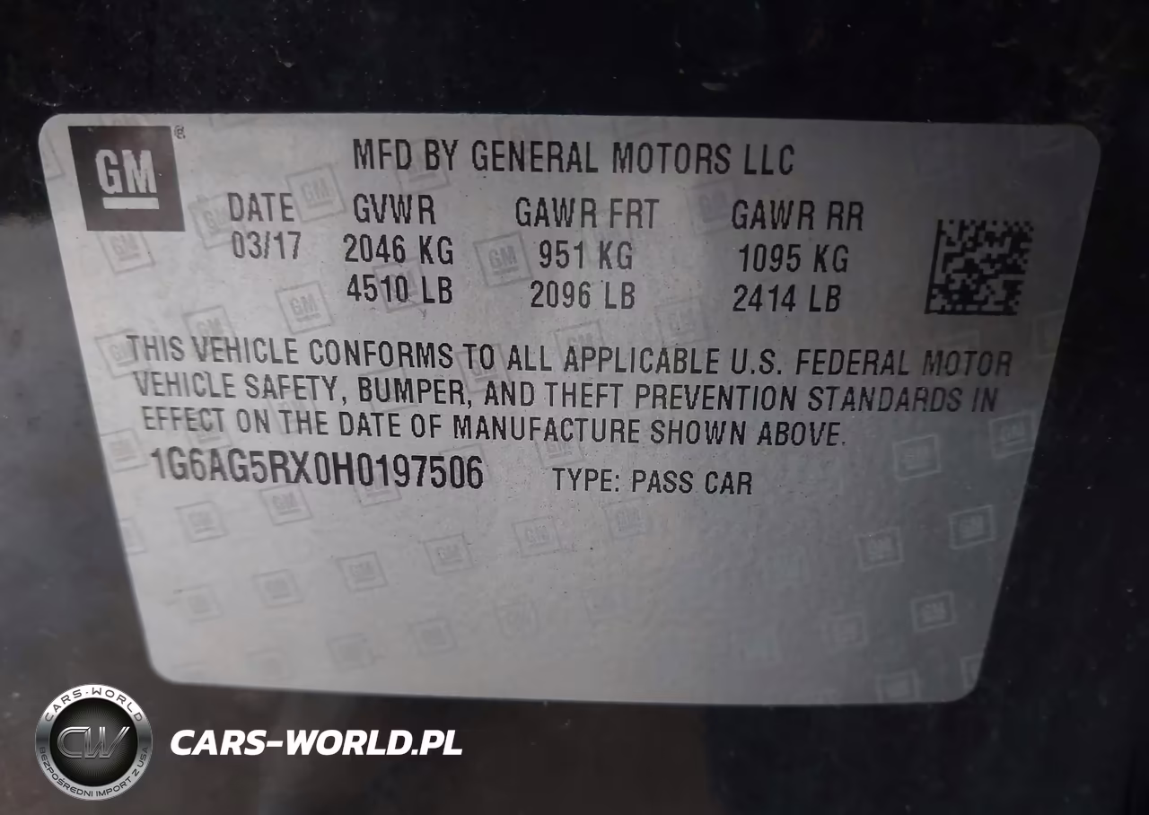 2017 Cadillac Ats Standard VIN:1G6AG5RX0H0197506 - 9