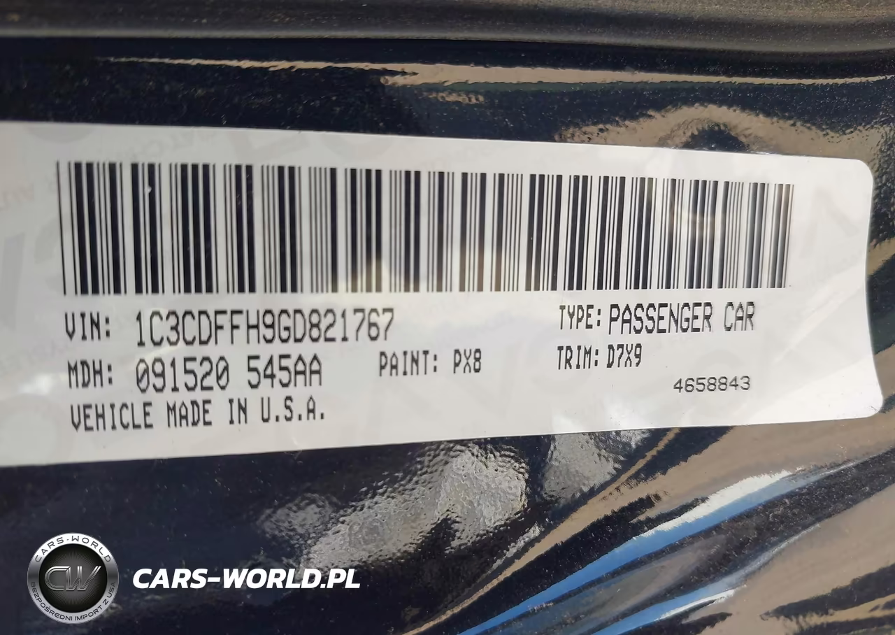 2016 Dodge Dart Turdo VIN:1C3CDFFH9GD821767 - 9