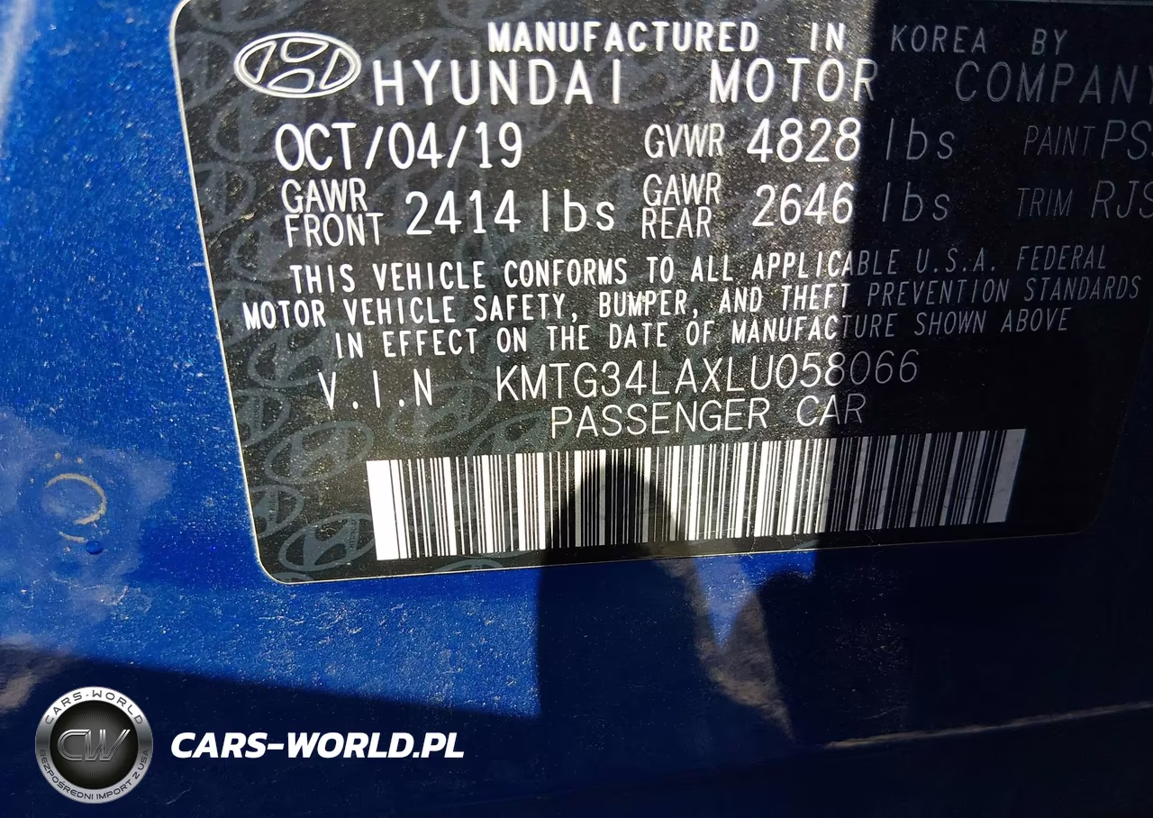 2020 Genesis G70 2.0T Awd VIN:KMTG34LAXLU058066 - 9