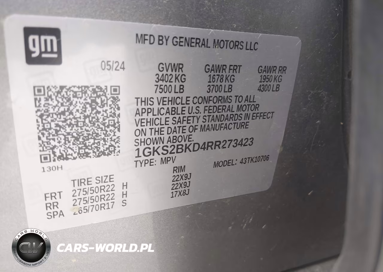 2024 GMC Yukon 4Wd Slt VIN:1GKS2BKD4RR273423 - 9
