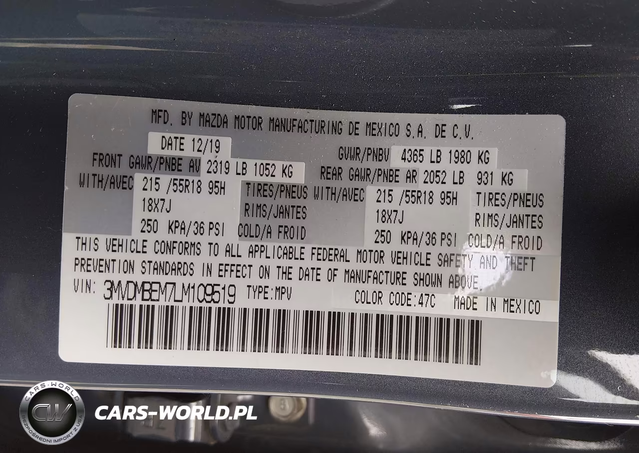 2020 Mazda Cx-30 Premium Package VIN:3MVDMBEM7LM109519 - 9