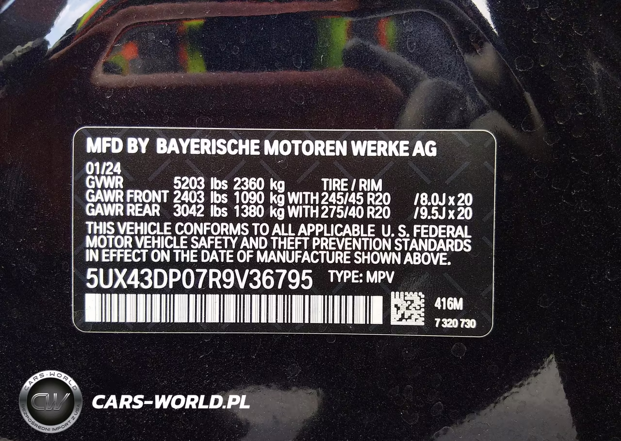 2024 BMW X3 Sdrive30I VIN:5UX43DP07R9V36795 - 9