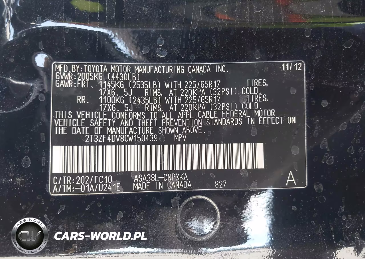 2012 Toyota Rav4 VIN:2T3ZF4DV8CW150439 - 9