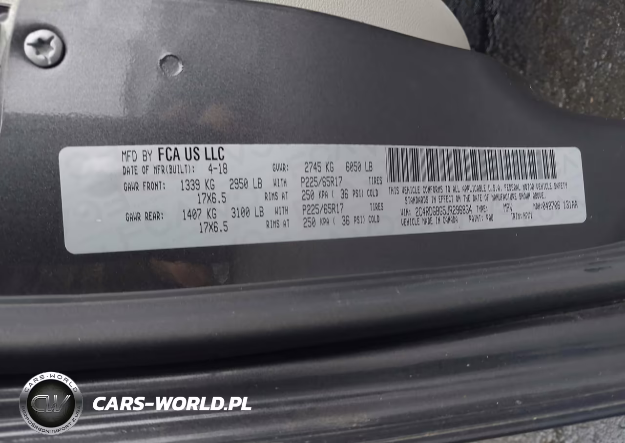 2018 Dodge Grand Caravan Se VIN:2C4RDGBG5JR296834 - 9