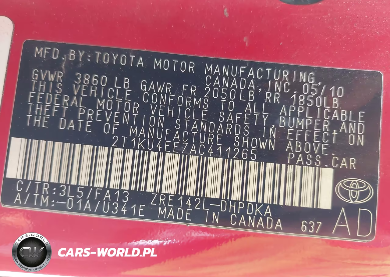 2010 Toyota Matrix VIN:2T1KU4EE7AC411265 - 9