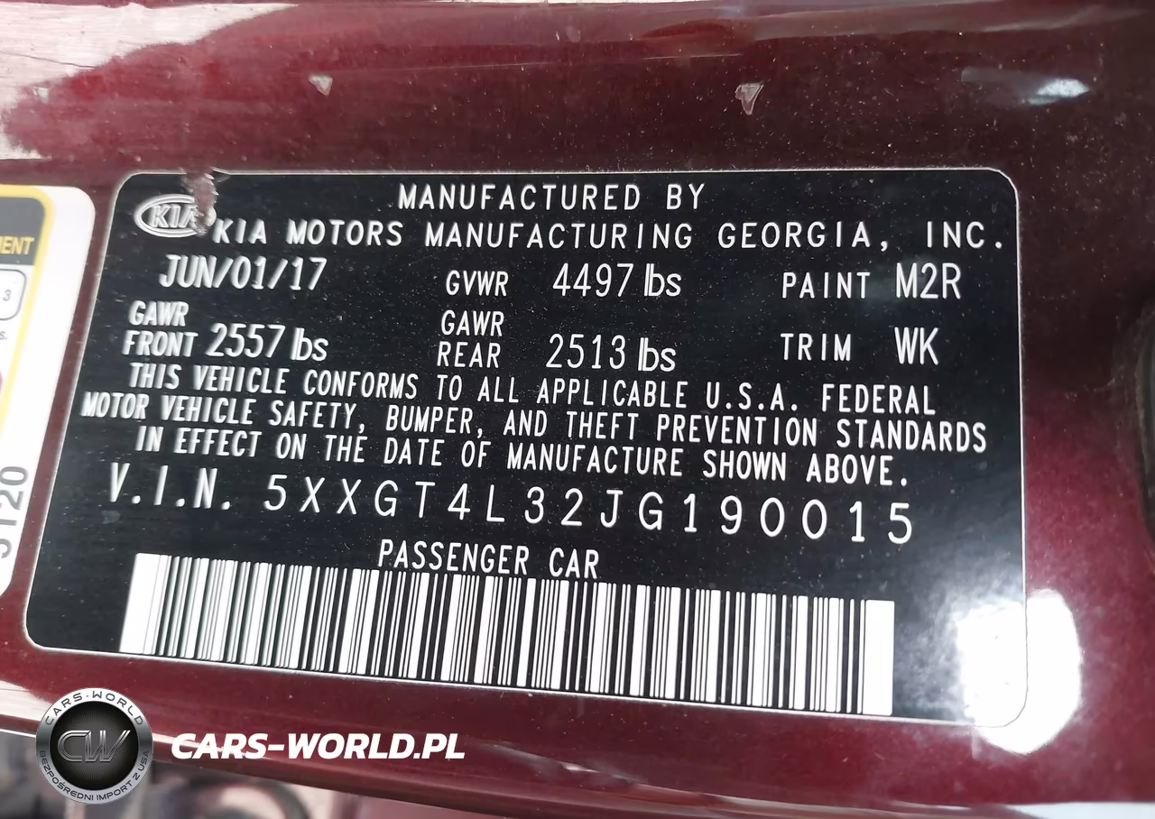 2018 Kia Optima Lx VIN:5XXGT4L32JG190015 - 9