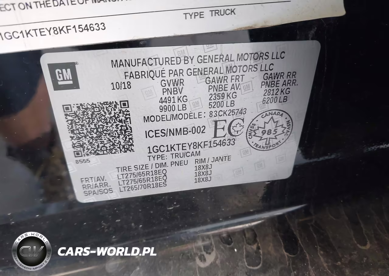 2019 Chevrolet Silverado 2500Hd Ltz VIN:1GC1KTEY8KF154633 - 9