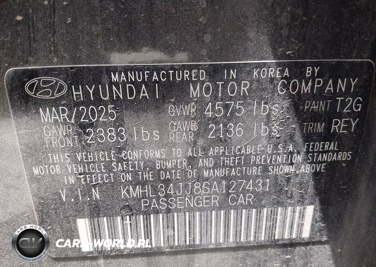 2025 Hyundai Sonata Hybrid Sel VIN:KMHL34JJ8SA127431 - 9