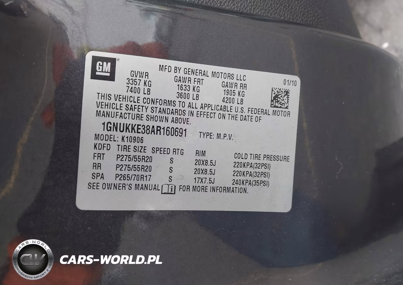 2010 Chevrolet Suburban 1500 Ltz VIN:1GNUKKE38AR160691 - 9