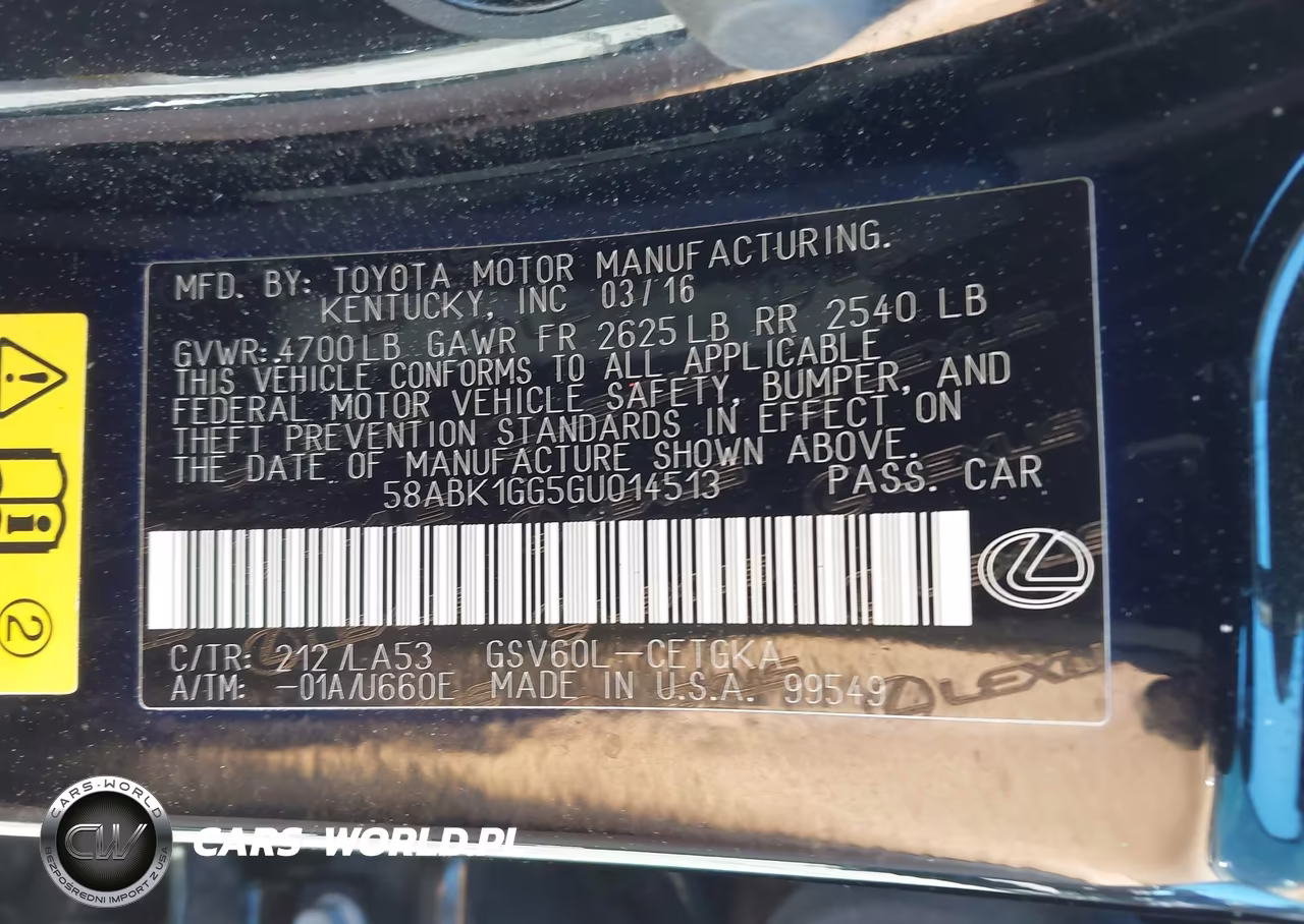 2016 Lexus Es 350 VIN:58ABK1GG5GU014513 - 9