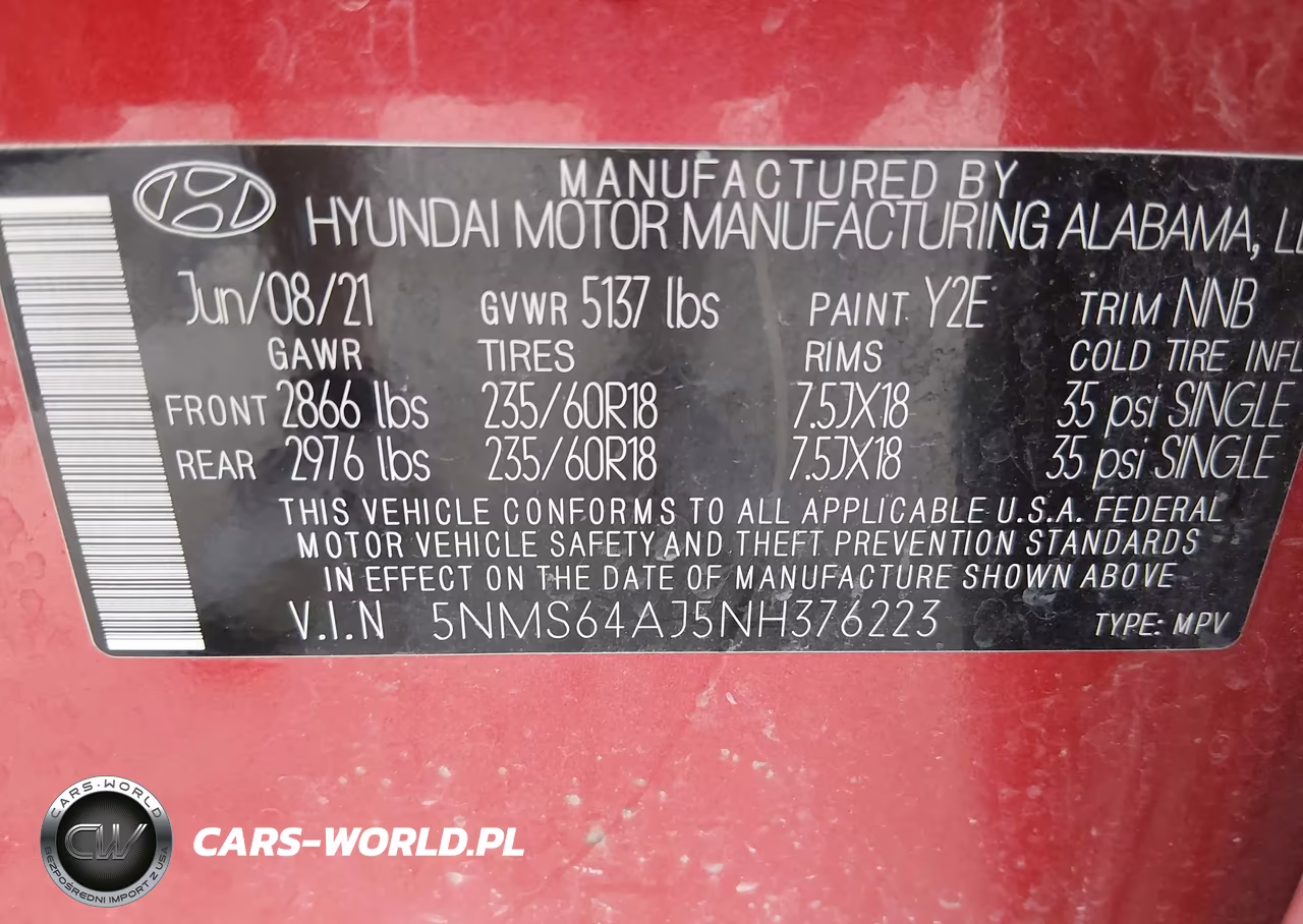2022 Hyundai Santa Fe Sel VIN:5NMS64AJ5NH376223 - 9