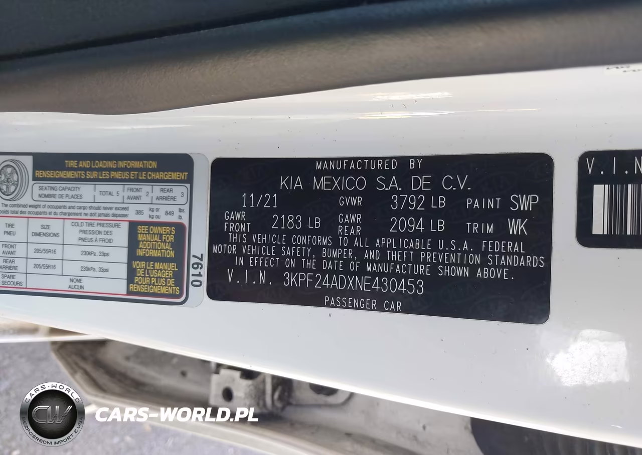 2022 Kia Forte Lxs VIN:3KPF24ADXNE430453 - 9