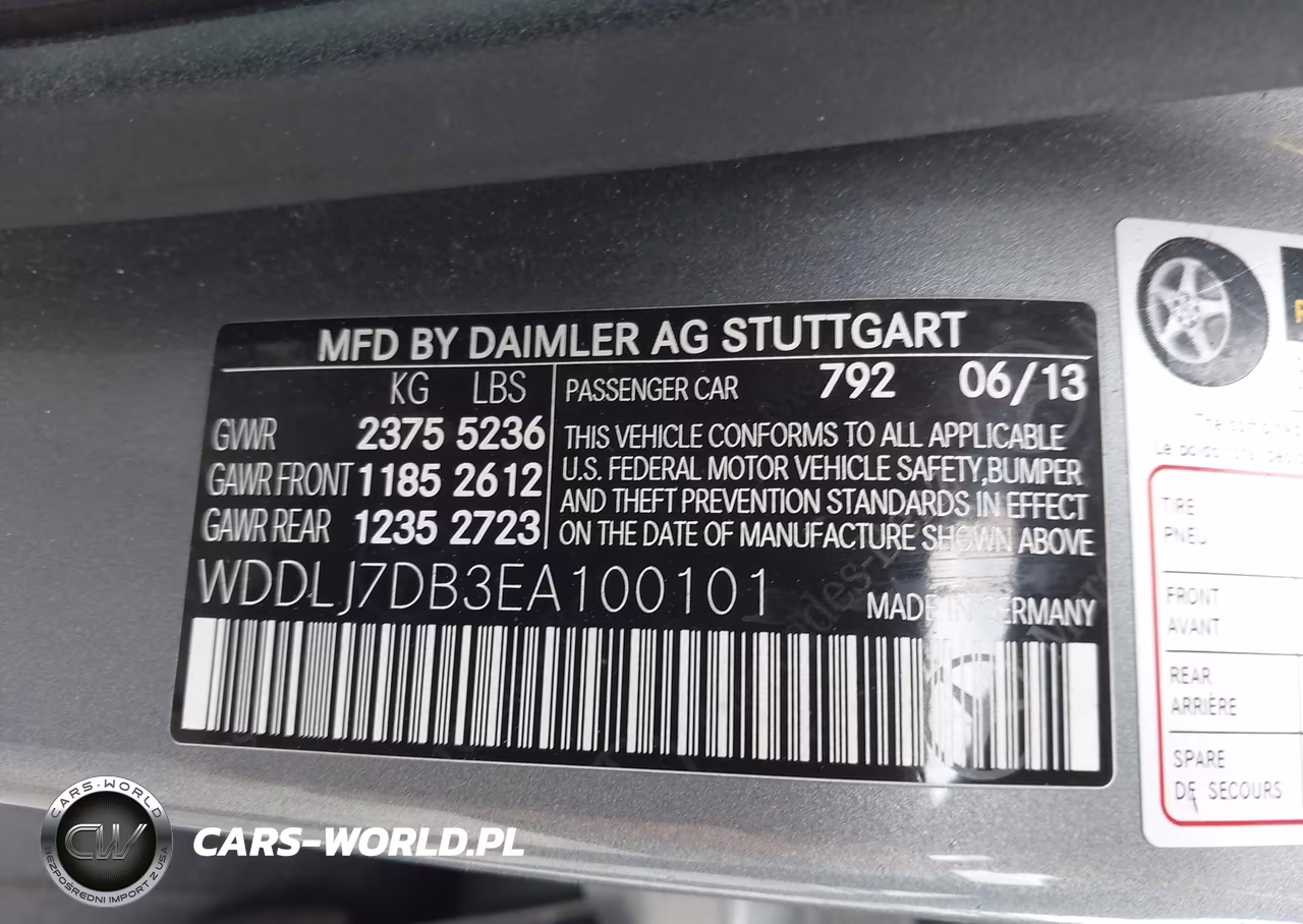 2014 Mercedes-Benz Cls 550 VIN:WDDLJ7DB3EA100101 - 9